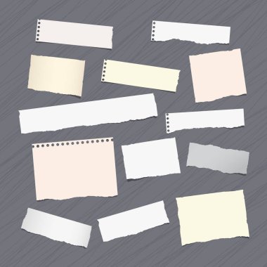 Yırtık Not, defter, çizgili desen sıkışmış boşaltmak kağıt yaprak