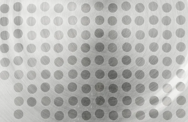 Gealterte grunge graue Metallstruktur mit gepunktetem Muster. Eisenhintergrund — Stockfoto