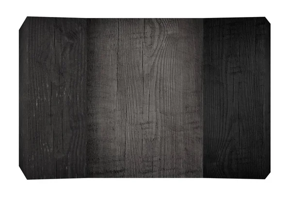 Чорні дерев'яні дошки та дошка з копіювальним простором — стокове фото