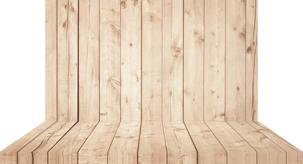 Light brown wooden wall texture with old pine, fir floor — Stock Photo, Image