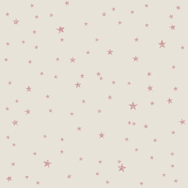 Estrellas rojas agrietadas patrón sin costura. Papel textil o de embalaje . — Vector de stock