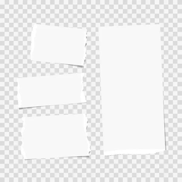 Σημείωση λευκές, notebook, λωρίδες χαρτιού copybook κολλήσει σε τετράγωνο φόντο. — Διανυσματικό Αρχείο