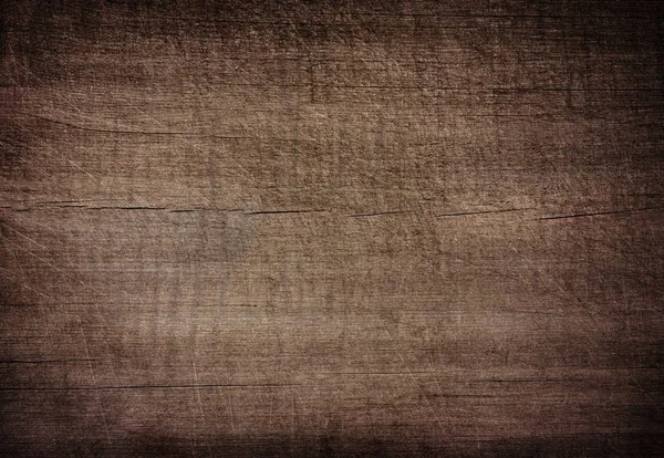 暗褐色划伤木板切割, 砧板。木材纹理 — 图库照片