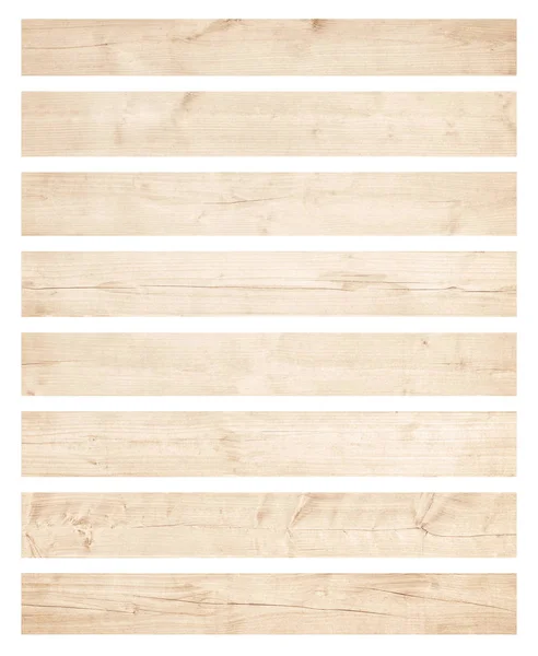 Oude bruine houten planken geïsoleerd op witte achtergrond — Stockfoto