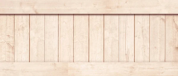 Sidan av nya brun trälåda, box, plankor, golv eller ram för text eller budskap — Stockfoto