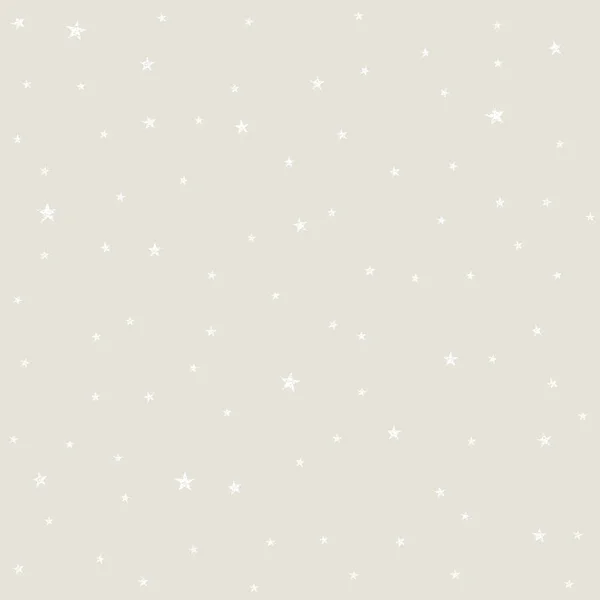 Étoiles blanches fissurées motif sans couture. Papier textile ou d'emballage . — Image vectorielle