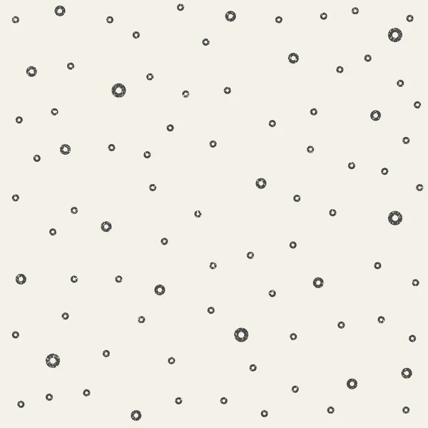 Knäckt svart cirkel sömlösa mönster. Textil eller omslagspapper. — Stock vektor