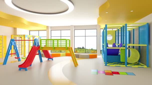 Modern Children Playground Video stockvideo