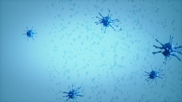 Sistema Inmunológico Humano Bacterias — Vídeo de stock