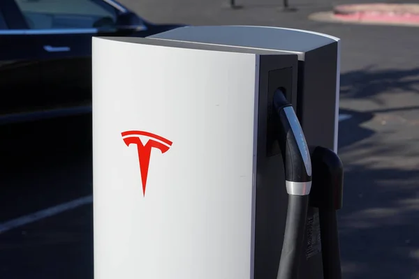 Tesla Şehir Şarj Cihazı Scottsdale Arizona Ocak 2020 — Stok fotoğraf