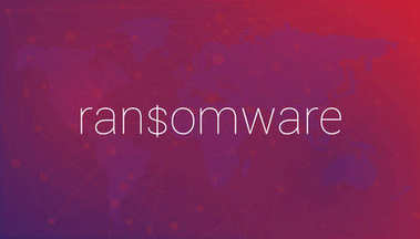 Dünya Haritası ve commu arka plan üzerinde kelime ransomware