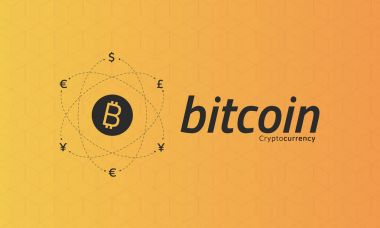 Bitcoin logo ve diğer para hattı sayısı ile belirtileri. 