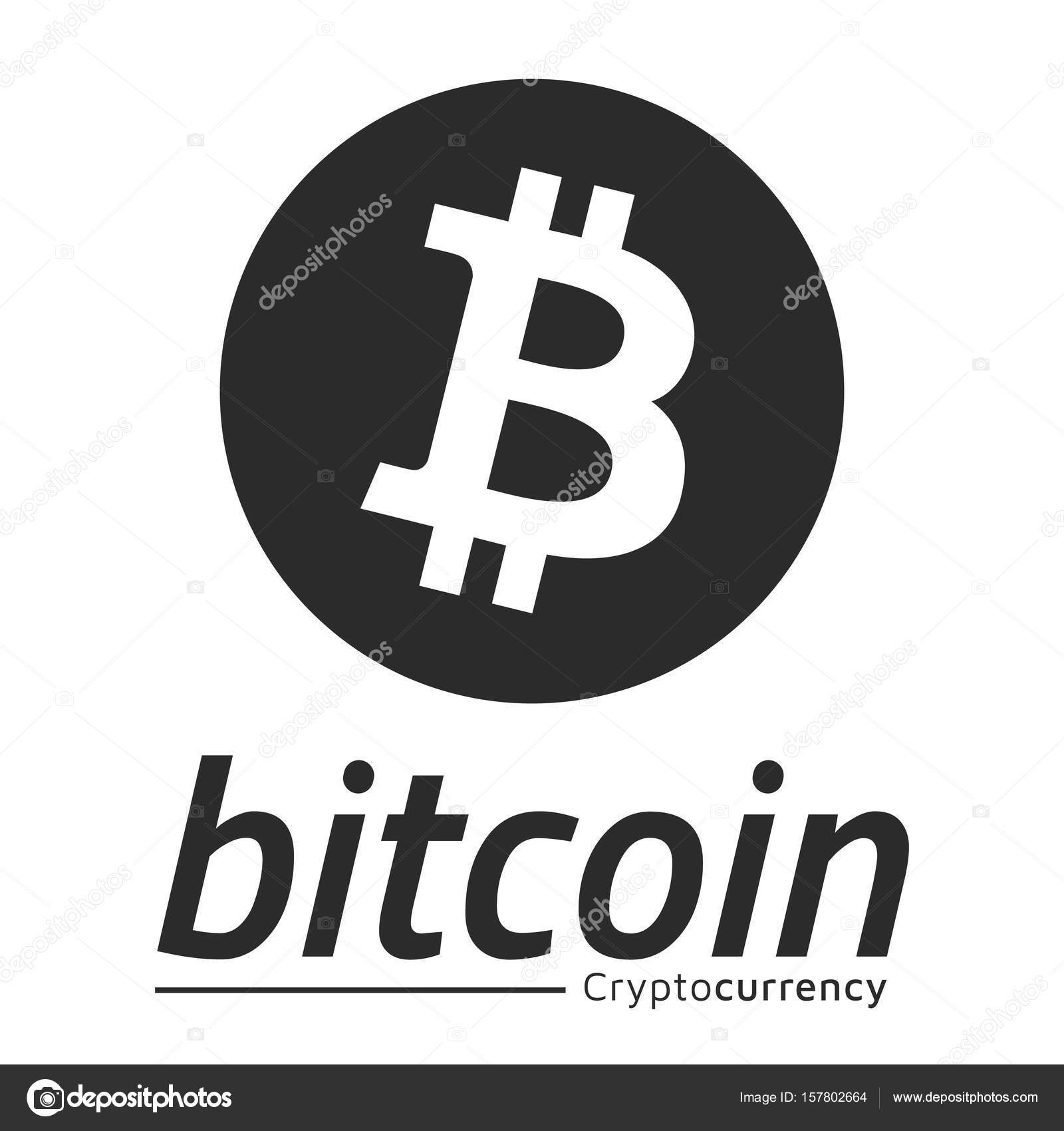 Bitcoin logo. Grey. Eps10 Vector. White background. Stock Vector by ©vlsv  157802664