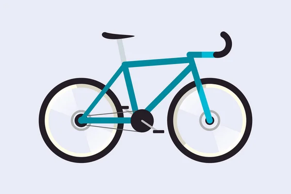 Road bike. Simple. Flat. Material design. Isolated. — Stock Vector