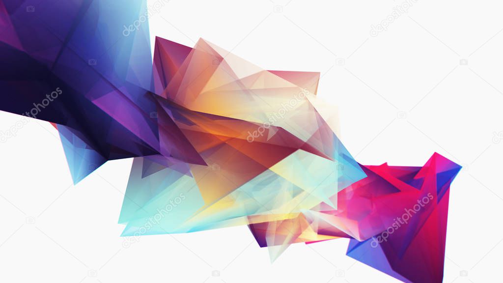 Modern colorful flow background for your design project. Abstract Background. Wallpaper. 3D illustration. 3d rendering