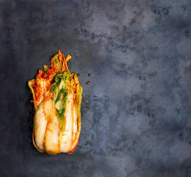 Korece tarzı tuzlu lahana Kimchi ızgara tepsi 