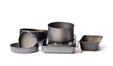 Yığın metal formlar üzerinde izole beyaz pişirme için kullanılan 