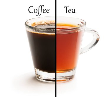 Kupa ikiye bölündü. Çay ve kahve kavramı zor bir seçim.  