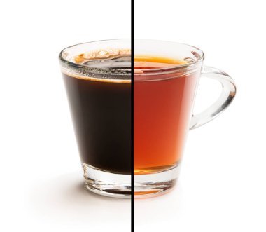 Kupa ikiye bölündü. Çay ve kahve kavramı zor bir seçim.  