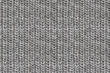 Açık gri örgü dokusunun kusursuz deseni 