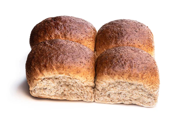 Ekmeğin Tamamı Beyaza Izole Edilmiş — Stok fotoğraf