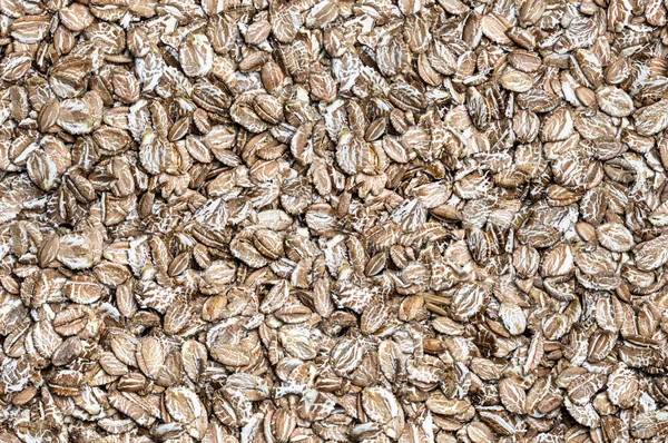 Seamless Pattern Organic Rye Flakes — Stock Photo, Image