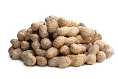 Beyazlar üzerinde izole edilmiş bir yığın taze maymun. 