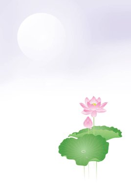 Lotus çiçek ve pus