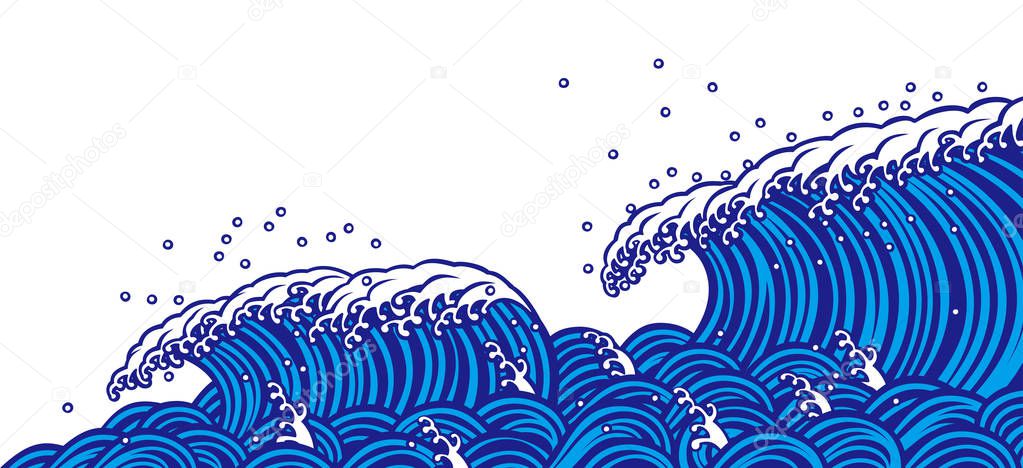 Blue wave Sea Splash