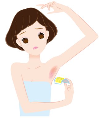 Balmumu ile hata oluştu. Koltukaltı saç tedavisi