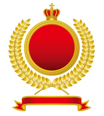 Madalya amblemi taç şerit