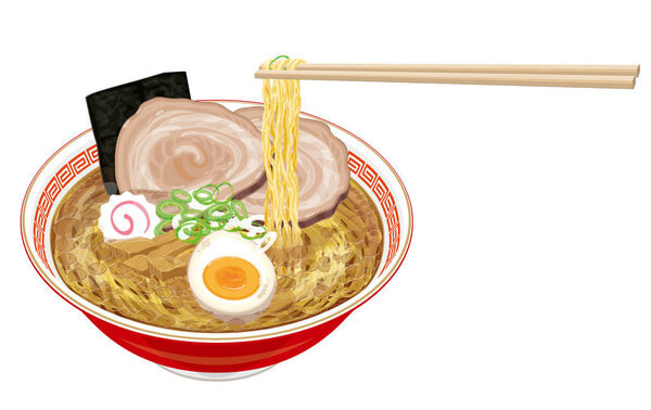 Soy sauce ramen Japanese food