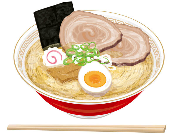 Soy sauce ramen Japanese food