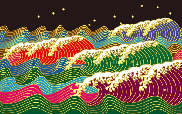 Dalga. Japon tarzı