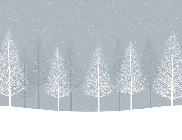 Kış ağaç manzara grove ağaçlarının