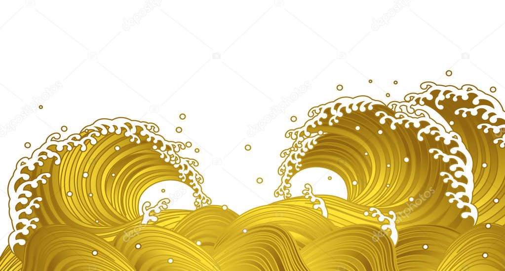 Golden wave, Japanese style