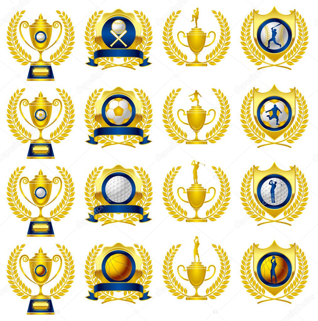 Trophies and medals sports 