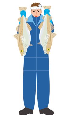 Balıkçı balıkçılık sanayi morina