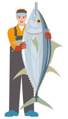 Balıkçı balıkçılık sanayi tuna