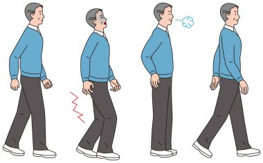 Hemen bacaklarını açıp yürürken kaçan acımı orta yaşlı erkekler