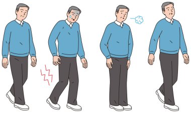 Hemen bacaklarını açıp yürürken kaçan acımı orta yaşlı erkekler