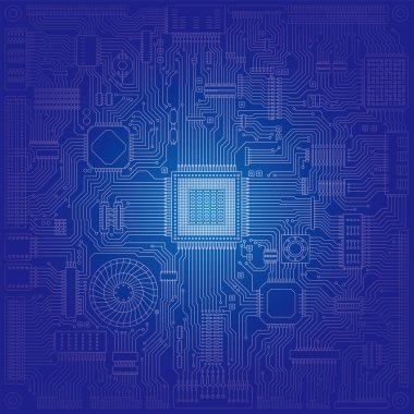 Yönetim Kurulu ve elektronik devre resim çizimi