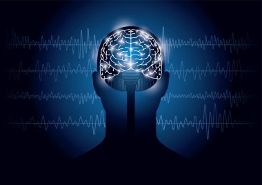 İnsanlar ve electroencephalograms görüntüleri