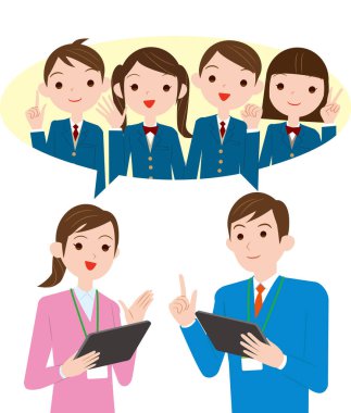 Öğretmenler arasında tabletteki bilgiler. Ağ teknolojisinden eğitim