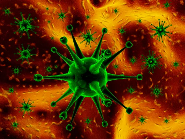 Koronavirüsler Tespit Edildi Görüntüleme — Stok fotoğraf