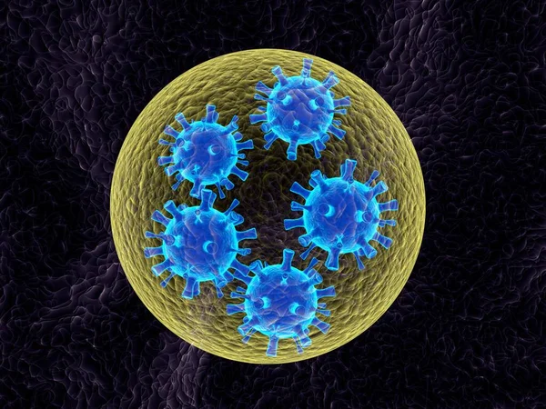 Nötralize Etmek Için Koronavirüsler Izole Edildi Görüntüleme — Stok fotoğraf