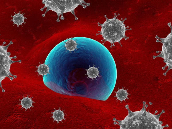 Koronavirüsler Için Koruma Görüntüleme — Stok fotoğraf
