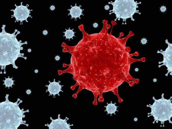 Kırmızı Hücre Farklılık Yaratır — Stok fotoğraf