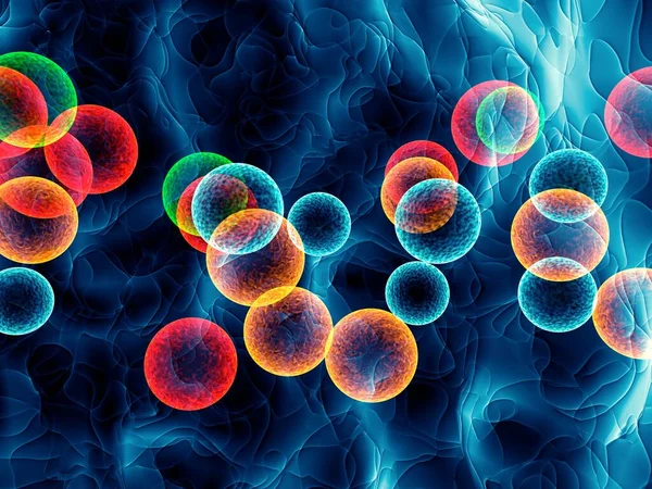 Kolory Komórek Renderowanie Obraz Stockowy