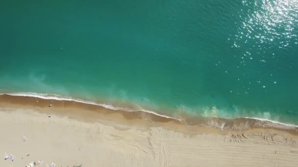 Luchtfoto Drone-beelden van de Middellandse Zee — Stockvideo